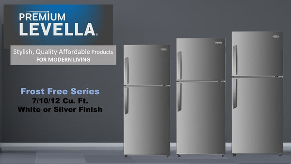 Premium Levella 11.6-cu ft Counter-Depth Top-Freezer Refrigerator ( Stainless steel )