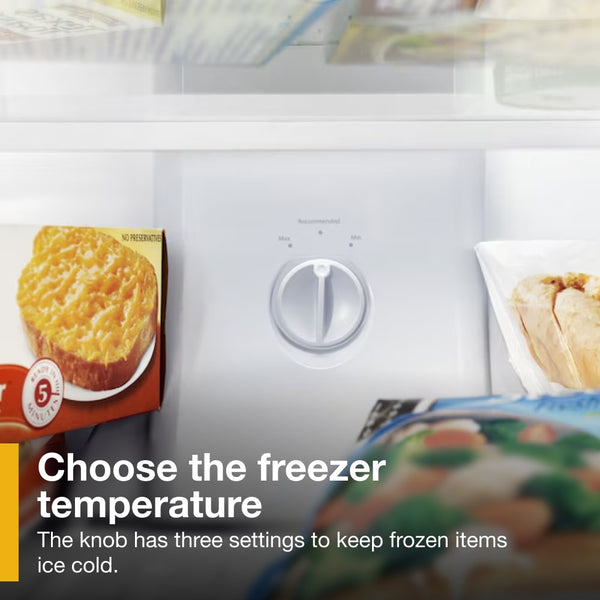 Whirlpool 18.2-cu ft Top-Freezer Refrigerator ( Monochromatic Stainless Steel )