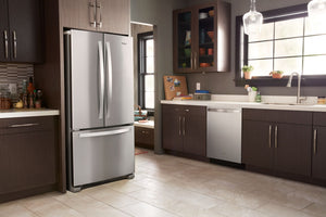 Whirlpool Standard-Depth 22.1-cu ft 3 -Door French Door Refrigerator ( Stainless Steel ) ENERGY STAR Certified