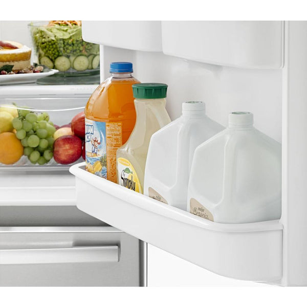 Amana 22.1-cu ft Standard-Depth Bottom-Freezer Refrigerator Ice Maker Optional (sold separately) ( Black )