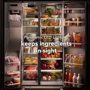 KitchenAid 20.85-cu ft Counter-Depth Side-by-Side Refrigerator with Ice Maker ,Water and Ice Dispenser ( Fingerprint Resistant Stainless Steel ) ENERGY STAR Certified