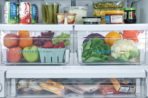 Frigidaire Standard-Depth 27.8-cu ft 3 -Door French Door Refrigerator with Ice Maker with Water and Ice Dispenser ( White ) ENERGY STAR Certified