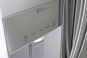 LG Standard-Depth 21.8-cu ft 3 -Door French Door Refrigerator with Ice Maker with Water and Ice Dispenser ( Stainless Steel ) ENERGY STAR Certified