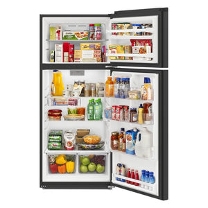 Whirlpool 16.3-cu ft Counter-Depth Top-Freezer Refrigerator ( Black )