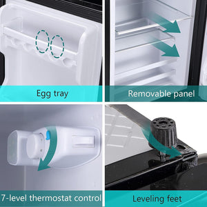 GZMR 3.5-cu ft with Freezer ( Silver )