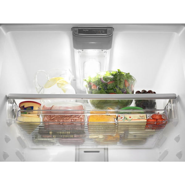 Maytag 21.2-cu ft Top-Freezer Refrigerator with Ice Maker ( Fingerprint Resistant Stainless Steel )