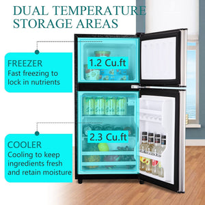 Jeremy Cass 3.5-cu ft with Freezer ( Silver )