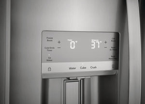 Frigidaire Gallery 25.6-cu ft Side-by-Side Refrigerator with Ice Maker ,Water and Ice Dispenser ( Fingerprint Resistant Stainless Steel ) ENERGY STAR Certified