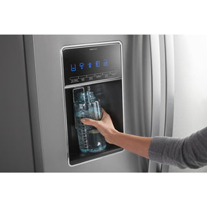 Whirlpool Standard-Depth 26.8-cu ft 3 -Door French Door Refrigerator with Ice Maker with Water and Ice Dispenser ( Fingerprint Resistant Stainless Steel ) ENERGY STAR Certified