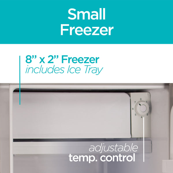 BLACK+DECKER 3.2-cu ft Mini Fridge with Freezer ( Vcm ) Garage Ready ENERGY STAR