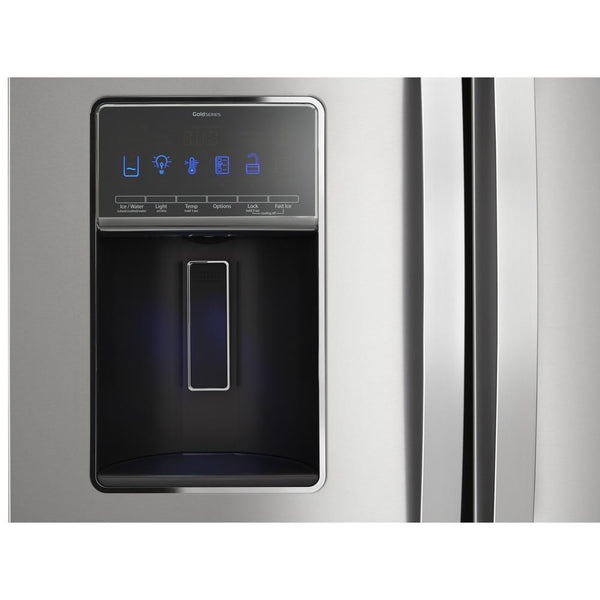 Whirlpool Standard-Depth 26.8-cu ft 3 -Door French Door Refrigerator with Ice Maker with Water and Ice Dispenser ( Fingerprint Resistant Stainless Steel ) ENERGY STAR Certified