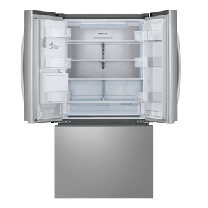 LG Standard-Depth Craft Ice 30.7-cu ft 3 -Door Smart Compatible French Door Refrigerator with Dual Ice Maker with Water and Ice Dispenser ( Stainless Steel ) ENERGY STAR Certified