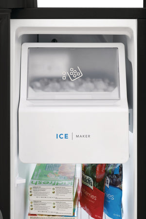 Frigidaire 25.6-cu ft Side-by-Side Refrigerator with Ice Maker ,Water and Ice Dispenser ( Black ) ENERGY STAR Certified