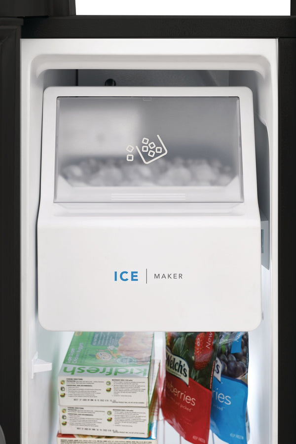 Frigidaire 25.6-cu ft Side-by-Side Refrigerator with Ice Maker ,Water and Ice Dispenser ( Black ) ENERGY STAR Certified