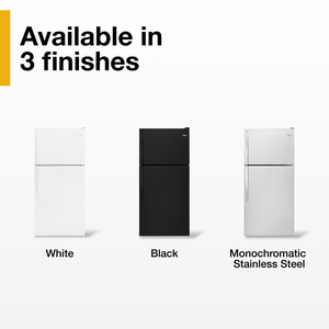 Whirlpool 18.2-cu ft Top-Freezer Refrigerator ( Black )