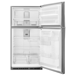 Whirlpool 21.3-cu ft Top-Freezer Refrigerator ( Fingerprint Resistant Stainless Steel ) ENERGY STAR Certified
