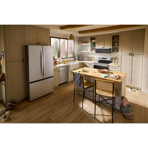Whirlpool Standard-Depth 31-cu ft 3 -Door French Door Refrigerator with Ice Maker with Water Dispenser ( White ) ENERGY STAR Certified