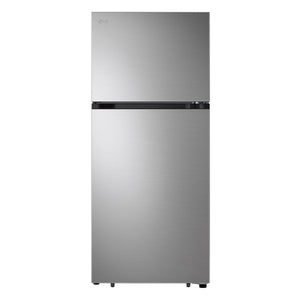 LG 17.5-cu ft Top-Freezer Refrigerator ( PrintProof Stainless Steel ) Garage Ready ENERGY STAR Certified