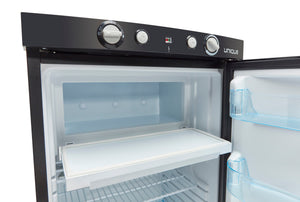 UNIQUE Off-Grid 3.4-cu ft Mini Fridge with Freezer ( Black )