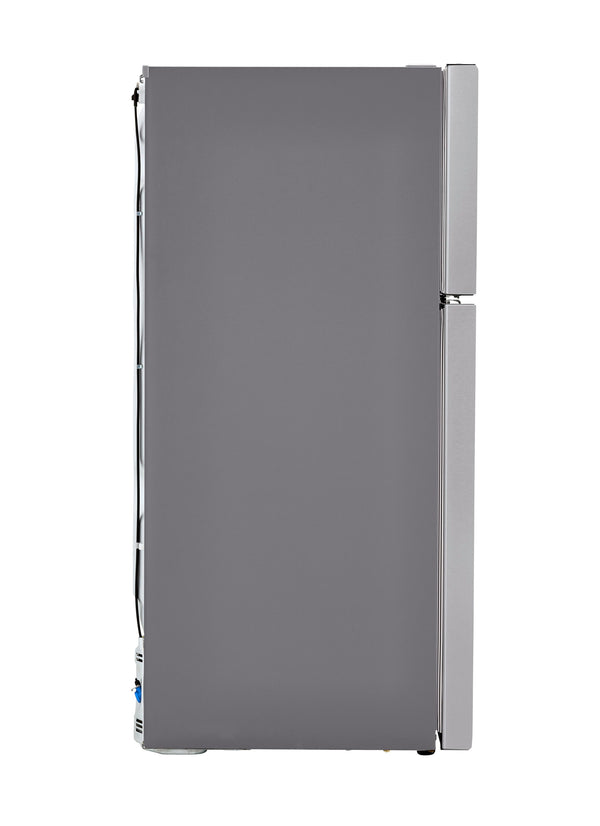 LG 20.2-cu ft Top-Freezer Refrigerator with Ice Maker ( Stainless Steel ) ENERGY STAR Certified