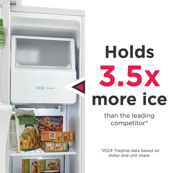 Frigidaire 25.6-cu ft Side-by-Side Refrigerator with Ice Maker ,Water and Ice Dispenser ( Fingerprint Resistant Stainless Steel ) ENERGY STAR Certified