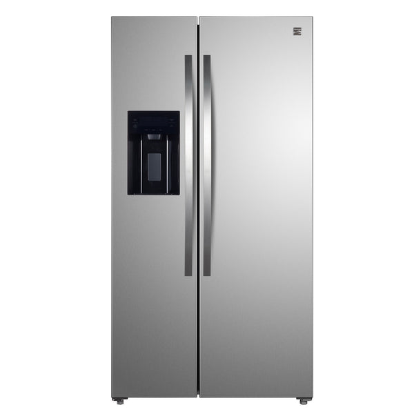 Kenmore 20-cu ft Counter-Depth Side-by-Side Refrigerator with Ice Maker ,Water and Ice Dispenser ( Stainless Steel ) ENERGY STAR Certified