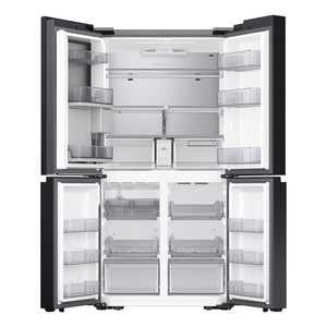 Samsung Bespoke Standard-Depth Beverage Center 28.6-cu ft 4 -Door Smart Compatible French Door Refrigerator with Dual Ice Maker with Water Dispenser and Door within Door ( Stainless steel ) ENERGY STAR Certified