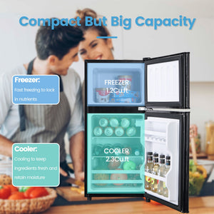 Jeremy Cass 3.5-cu ft with Freezer ( Blavk ) ENERGY STAR