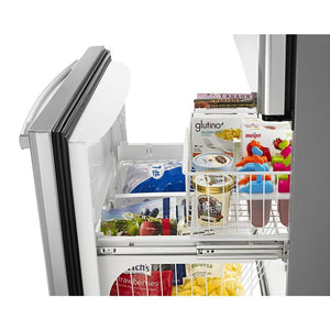 Amana 22.1-cu ft Bottom-Freezer Refrigerator (Stainless Steel)