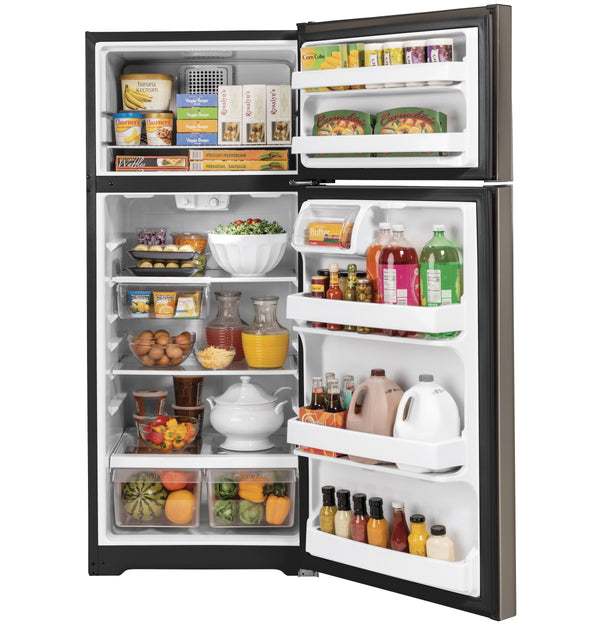 GE 17.5-cu ft Top-Freezer Refrigerator ( Slate ) ENERGY STAR Certified