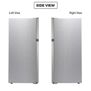 ConServ Reversible Door with Built-in Ice Maker 18-cu ft Top-Freezer Refrigerator with Ice Maker ( Stainless ) ENERGY STAR Certified