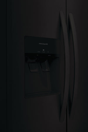 Frigidaire 22.3-cu ft Side-by-Side Refrigerator with Ice Maker ,Water and Ice Dispenser ( Black ) ENERGY STAR Certified