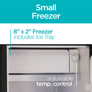 BLACK+DECKER 3.2-cu ft Mini Fridge with Freezer ( Black ) ENERGY STAR
