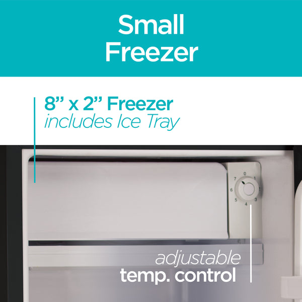 BLACK+DECKER 3.2-cu ft Mini Fridge with Freezer ( Black ) ENERGY STAR