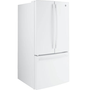 GE Counter-Depth 18.6-cu ft 3 -Door French Door Refrigerator with Ice Maker with Water Dispenser ( White ) ENERGY STAR Certified