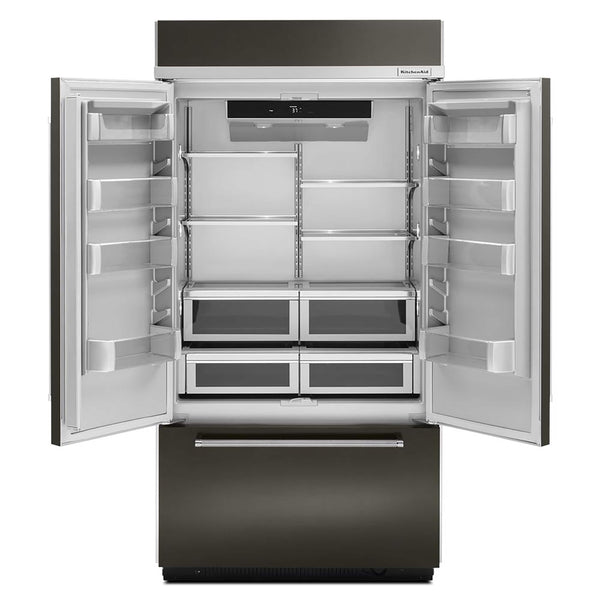 KitchenAid Standard-Depth 24.2-cu ft 3 -Door Built-In French Door Refrigerator with Ice Maker ( Panel Ready ) ENERGY STAR Certified