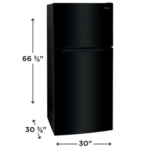 Frigidaire 18.3-cu ft Top-Freezer Refrigerator ( Black ) Garage Ready ENERGY STAR Certified