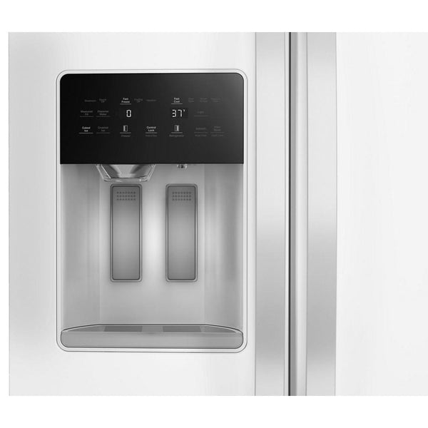 Whirlpool 20.85-cu ft Counter-Depth Side-by-Side Refrigerator with Ice Maker ,Water and Ice Dispenser ( White )