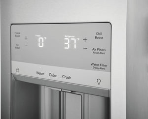 Frigidaire Gallery Standard-Depth 26.3-cu ft 4 -Door French Door Refrigerator with Ice Maker with Water and Ice Dispenser ( Fingerprint Resistant Stainless Steel ) ENERGY STAR Certified