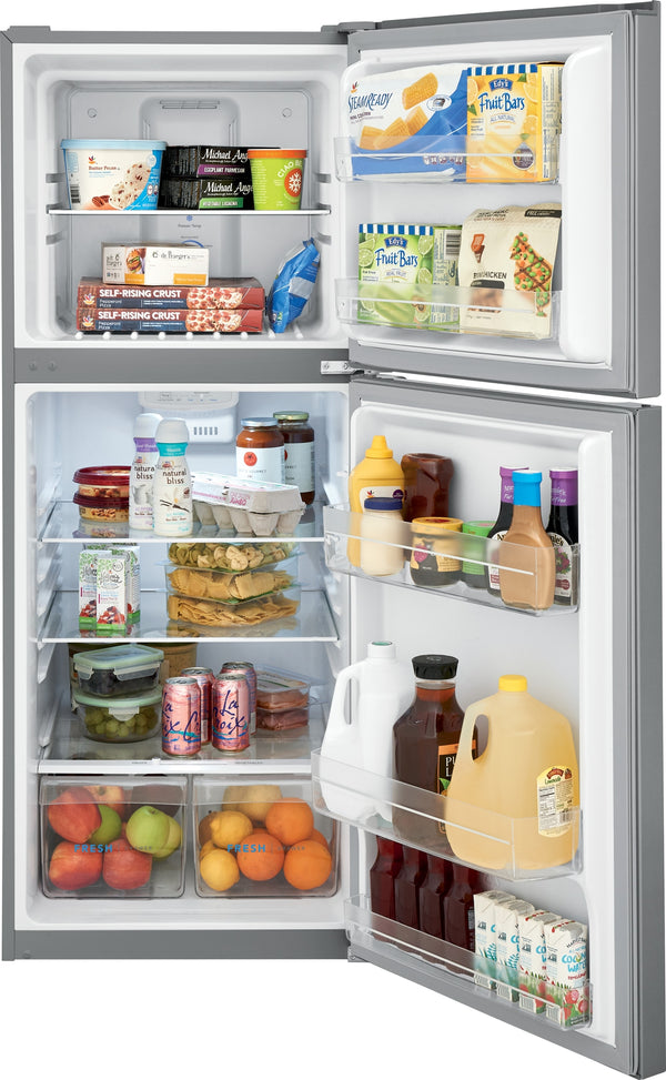 Frigidaire 11.6-cu ft Counter-Depth Top-Freezer Refrigerator ( Fingerprint-Resistant Stainless Look ) Garage Ready ENERGY STAR Certified