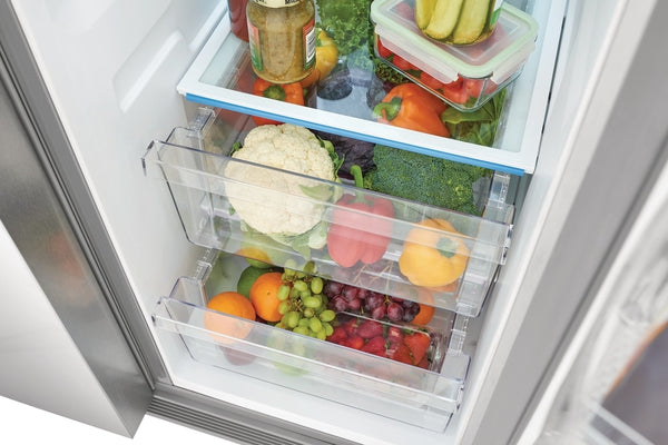 Frigidaire 25.6-cu ft Side-by-Side Refrigerator with Ice Maker ,Water and Ice Dispenser ( Stainless steel ) ENERGY STAR Certified