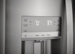 Frigidaire Gallery 22.3-cu ft Counter-Depth Side-by-Side Refrigerator with Ice Maker ,Water and Ice Dispenser ( Fingerprint Resistant Stainless Steel ) ENERGY STAR Certified