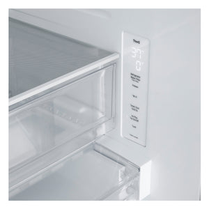 LG Standard-Depth 24.5-cu ft 3 -Door Smart Compatible French Door Refrigerator with Dual Ice Maker with Water and Ice Dispenser ( PrintProof Black Stainless Steel ) ENERGY STAR Certified