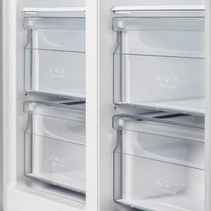 FORNO Salerno 15.6-cu ft Counter-Depth Side-by-Side Refrigerator ( Stainless steel )