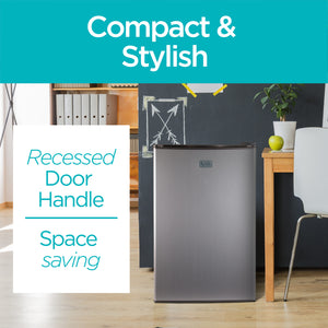 BLACK+DECKER 3.2-cu ft Mini Fridge with Freezer ( Vcm ) Garage Ready ENERGY STAR