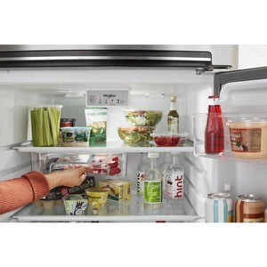Whirlpool 16.3-cu ft Counter-Depth Top-Freezer Refrigerator ( Black )