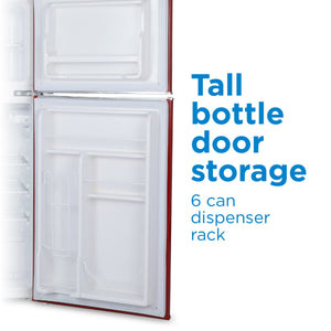 Commercial Cool 4.5-cu ft Mini Fridge with Freezer ( Red )