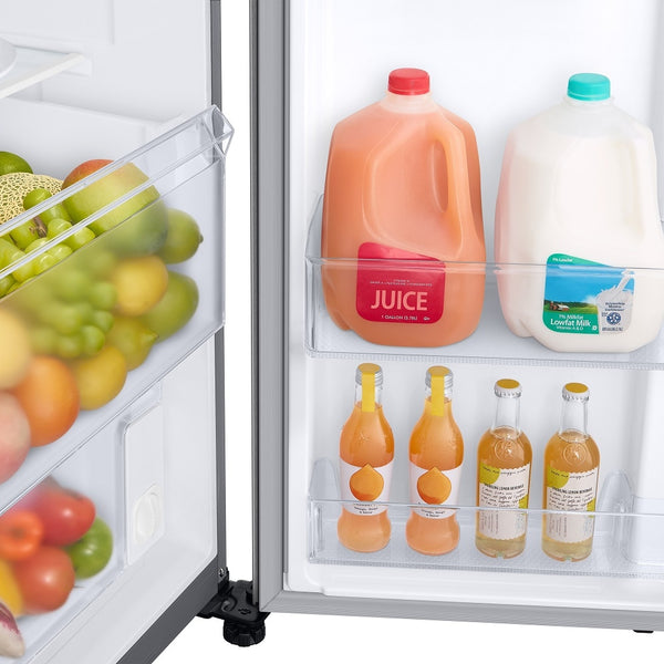 Samsung Family Hub 21.5-cu ft Counter-Depth Side-by-Side Refrigerator Smart Compatible with Ice Maker ,Water and Ice Dispenser ( Fingerprint Resistant Stainless Steel ) ENERGY STAR Certified