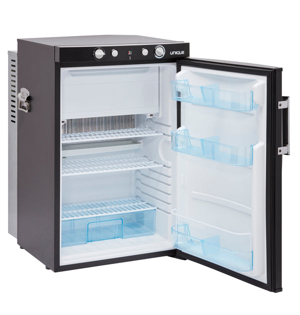 UNIQUE Off-Grid 3.4-cu ft Mini Fridge with Freezer ( Black )