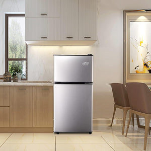 Runesay 3.5-cu ft with Freezer ( Silver ) Garage Ready